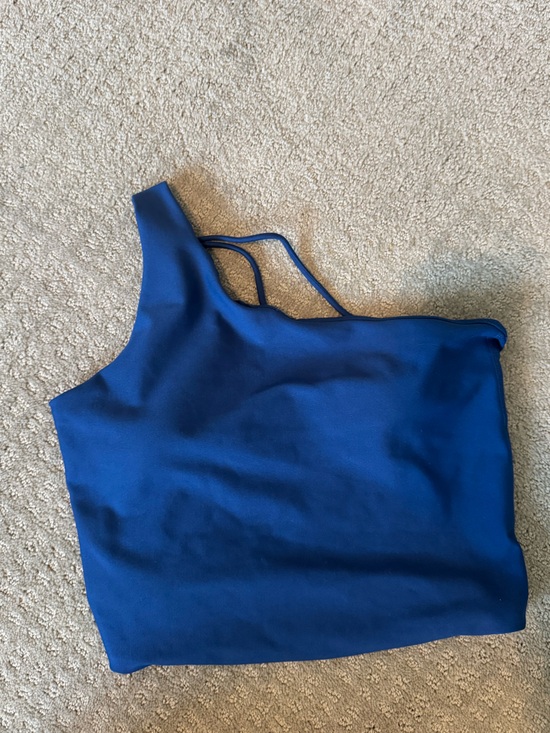 YPB Other - One-Shoulder Blue Sports Bra Top